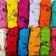 شورت زنانه نخی لیفه ای طرحدار سایز XXL -نارنجی
