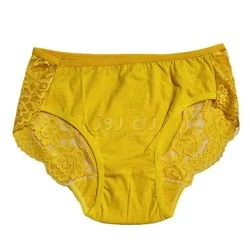 شورت نیمه دانتل دوطرف تورسایز5 -زرد