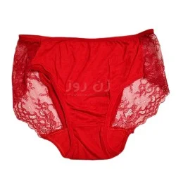 شورت نیمه دانتل دوطرف تورسایز5-قرمز