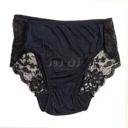 شورت نیمه دانتل دوطرف تورسایز5-مشکی