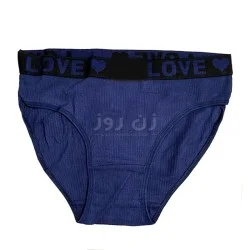 شورت کمر کش طرح Love سایز L-سرمه ای