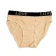 شورت کمر کش طرح Love سایز XL-کرم