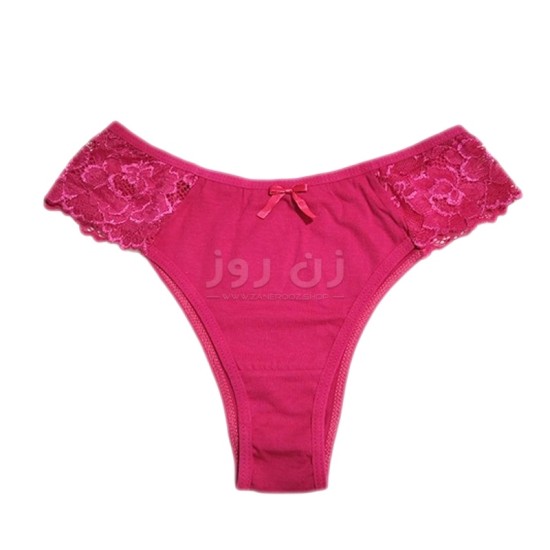 شورت زنانه لامبادا نیمه دانتل سایز XXL-سرخابی