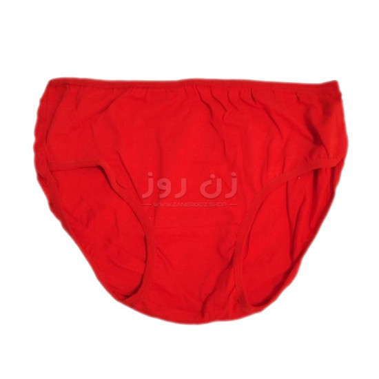 شورت زنانه پنبه کشی پشت چاپی سایز 2XL- قرمز