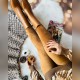شلوار لگ زنانه مخمل سوئیت جذب بیرون پوش -خردلی