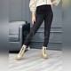 شلوار لگ زنانه مخمل سوئیت جذب بیرون پوش -مشکی
