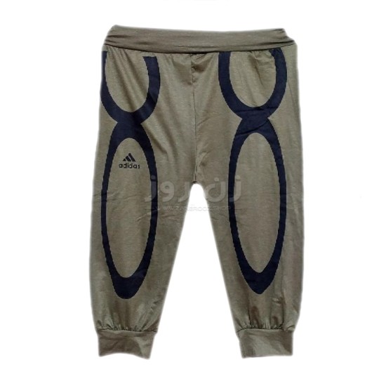 شلوارک زنانه اسپورت طرح آدیداس (Adidas)- زیتونی