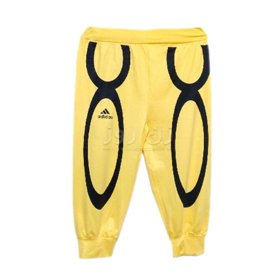 شلوارک زنانه اسپورت طرح آدیداس (Adidas)- زرد