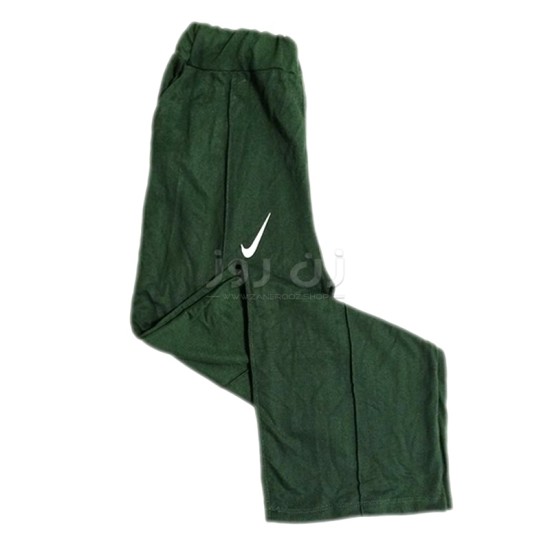 شلوار بگ زنانه طرح نایکی (Nike)-زیتونی