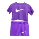 ست کراپ و شورتک طرح نایک (Nike)-بنفش