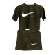 ست کراپ و شورتک طرح نایک (Nike)-زیتونی