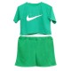 ست کراپ و شورتک طرح نایک (Nike)-سبز