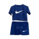 ست کراپ و شورتک طرح نایک (Nike)-سرمه ای