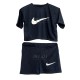 ست کراپ و شورتک طرح نایک (Nike)-نوک مدادی