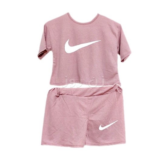 ست کراپ و شورتک طرح نایک (Nike)-کالباسی