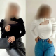 بادی زنانه آستین عروسکی سینه باز