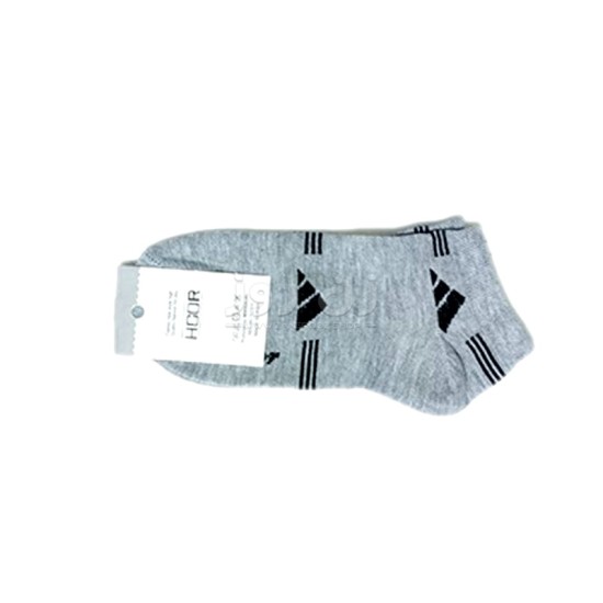 جوراب زنانه نخی اسپورت طرح آدیداس (adidas)- طوسی