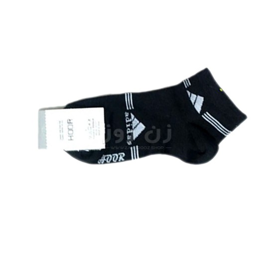 جوراب زنانه نخی اسپورت طرح آدیداس (adidas)- مشکی