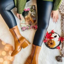 لگ چرم مات زنانه مشکی میکروفایبر