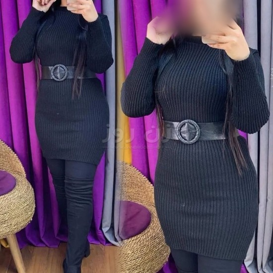 زیر سارافون زنانه یقه 3سانتی بافت پاییزه و زمستانه-نوک مدادی زیر سارافون زنانه یقه 3سانتی بافت پاییزه و زمستانه-نوک مدادی