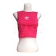 کراپ تاپ بدون آستین کبریتی طرح آدیداس (Adidas) -صورتی کراپ تاپ بدون آستین کبریتی طرح آدیداس (Adidas) -صورتی