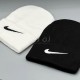 کلاه زمستانی زنانه و دخترانه طرح نایک Nike - سفید کلاه زمستانی زنانه و دخترانه طرح نایک Nike - سفید
