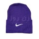 کلاه زمستانی زنانه و دخترانه طرح نایک Nike - بنفش