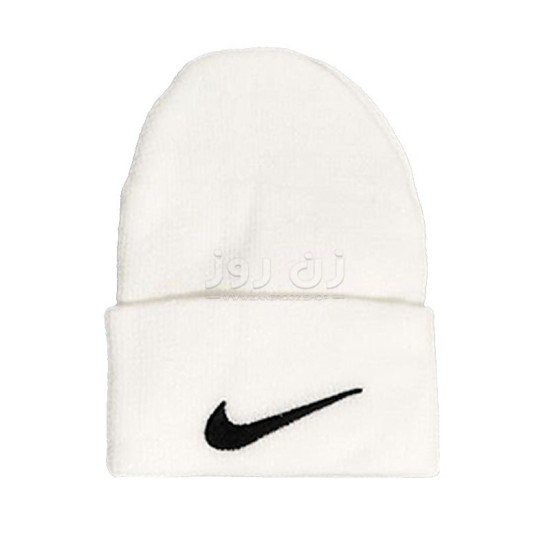 کلاه زمستانی زنانه و دخترانه طرح نایک Nike - سفید کلاه زمستانی زنانه و دخترانه طرح نایک Nike - سفید