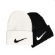 کلاه زمستانی زنانه و دخترانه طرح نایک Nike - سفید کلاه زمستانی زنانه و دخترانه طرح نایک Nike - سفید