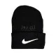 کلاه زمستانی زنانه و دخترانه طرح نایک Nike - مشکی